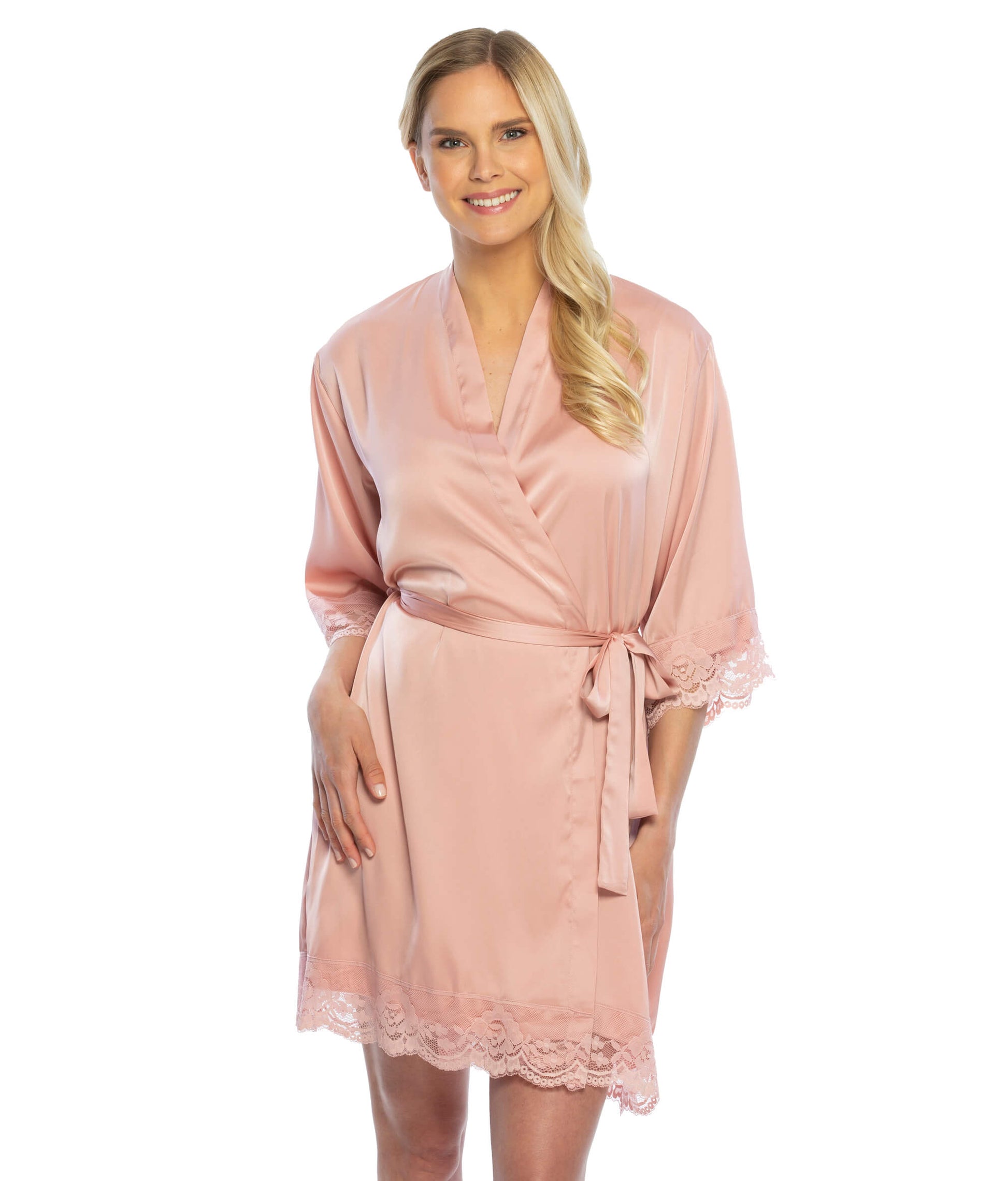 Custom Monogrammed Silk Robe – Royal Bridal Inc